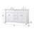 Lydie 60'' Double Bathroom Vanity with Marble Top-1432751959-1436902755