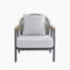 Fauteuil club d'extérieur en corde avec coussin texturé, ensemble de 2-115717570-115717572