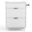 Meuble-lavabo blanc 24 po avec lattes et lavabo en céramique-1756457827