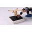Fauteuil d'appoint pivotant à 360 ° chauffant en cuir de polyuréthane noir, fauteuil avec repose-pieds, confort ergonomique pour le salon, petit coin lecture simple pour chambre à coucher, bureau, appartement