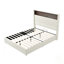 Velvet Tufted Soft Bed Frame With USB Port, Night Light, And High Headboard, Featuring Wing-Back Design And Shelf