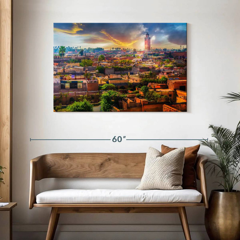 Coucher de soleil marocain Nicci, H 30 po x l 45 po