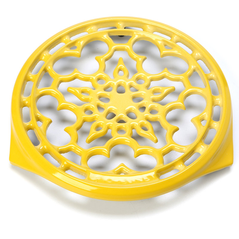 Le Creuset Enameled Cast Iron Deluxe Round Trivet, Soleil
