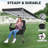 Portable Hammock Camping Chair with Adjustable Canopy, Folding Rocking Swing Chair, Outdoor Chair with Cup Holder (1 Pack)