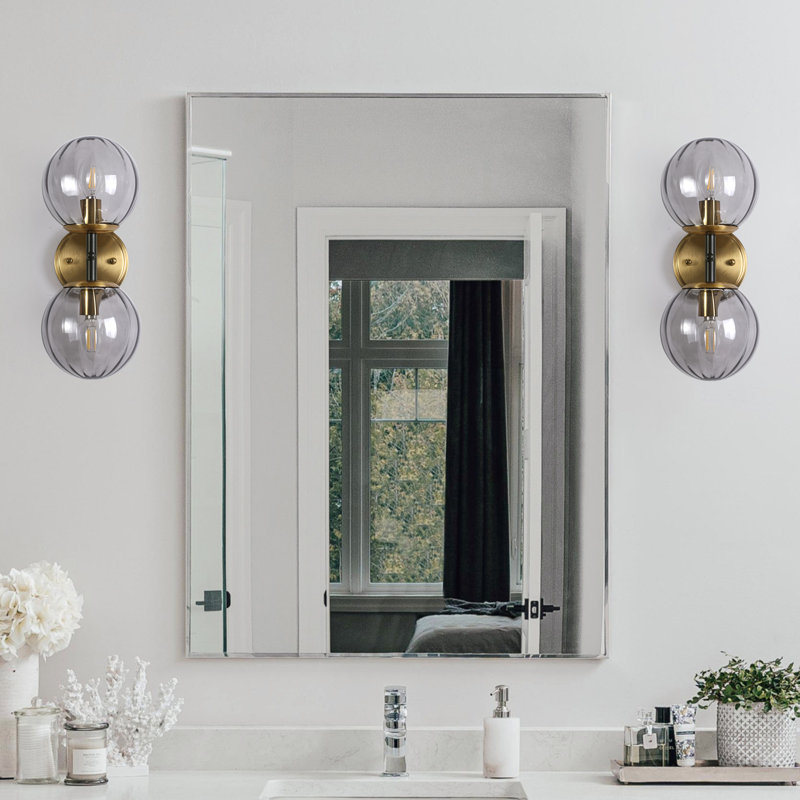 2-Light Dimmable Armed Sconce