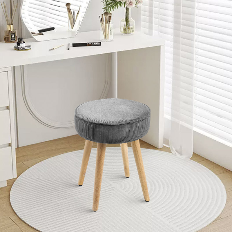 Solid + Manufactured Wood Accent Stool