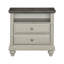 Table de chevet classique 1Pc avec 2X tiroirs et rangement