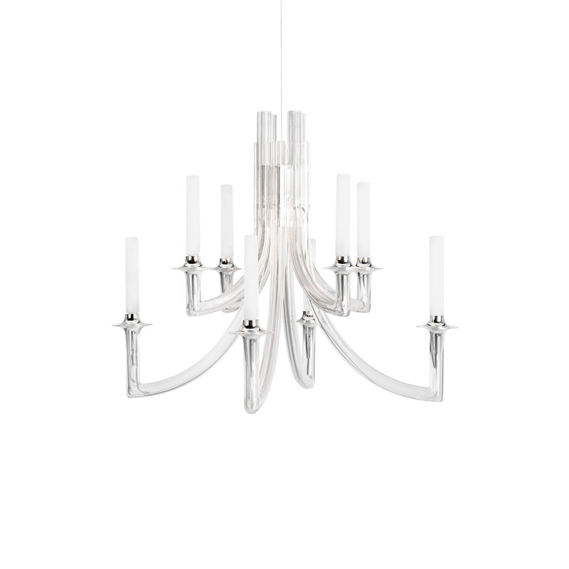 Khan 8 - Light LED Chandelier, Crystal