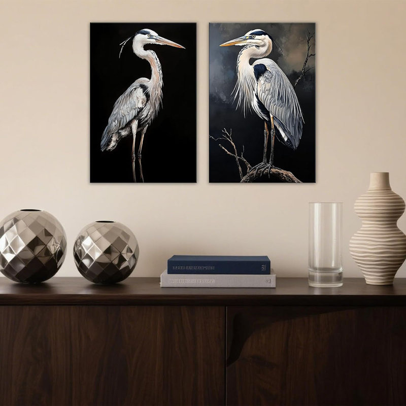 2 Piece Wrapped Canvas Print, 60 cm H x 80 cm W