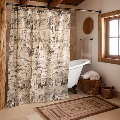 Rideau de douche en coton Donna