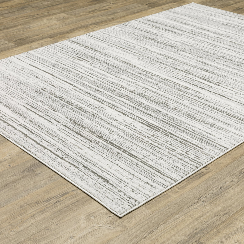 Striped Indoor Rug, Rectangle 6'7" x 9'6"