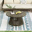 Lit de jour d'extérieur 3 places en bois d'acacia avec table basse-995139115-995139118