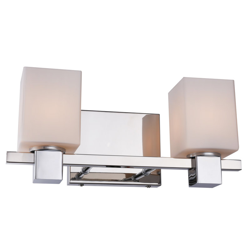 Thiede 2 - Light Vanity Light, Halogen, Opal Square Glass
