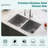 KDK HOME 32" Undermount Kitchen Sink 50/50 Double Bowl Stainless Steel Sink-108647339