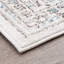 Tapis oriental en polypropylène et polyester Saxton, beige | Bleu-91693536
