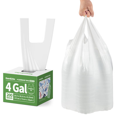 Petits sacs à ordures avec poignées 200 po Keenecho - Recouvrement en plastique Ocean