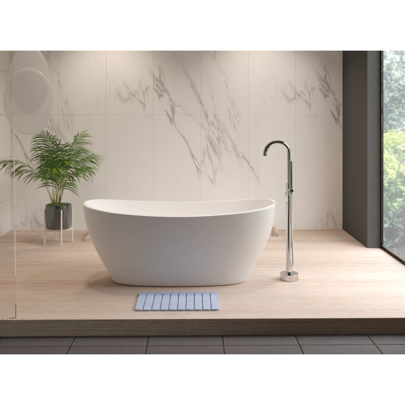 Aadhithya Diatomaceous Earth Bath Mat, Faded Blue