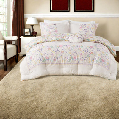 Comfortable Cotton Bedding Sets, Reversible Floral, For Home Decor