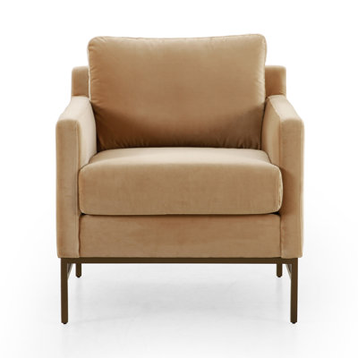 Chaise avec accoudoirs en polyester 29,5 po Edelen