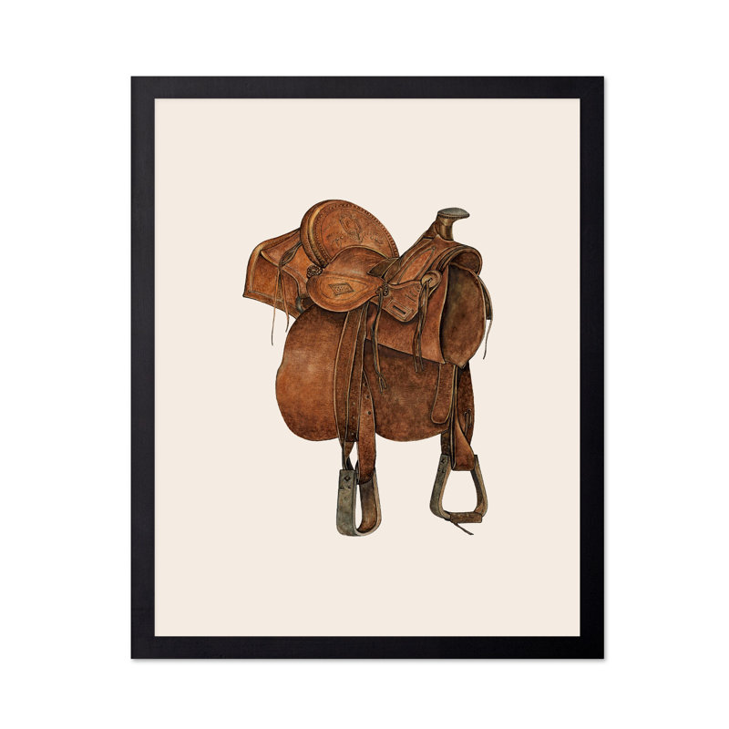 Cuir selle de cheval, Sans cadre, Affiche, H 12 po x l 16 po