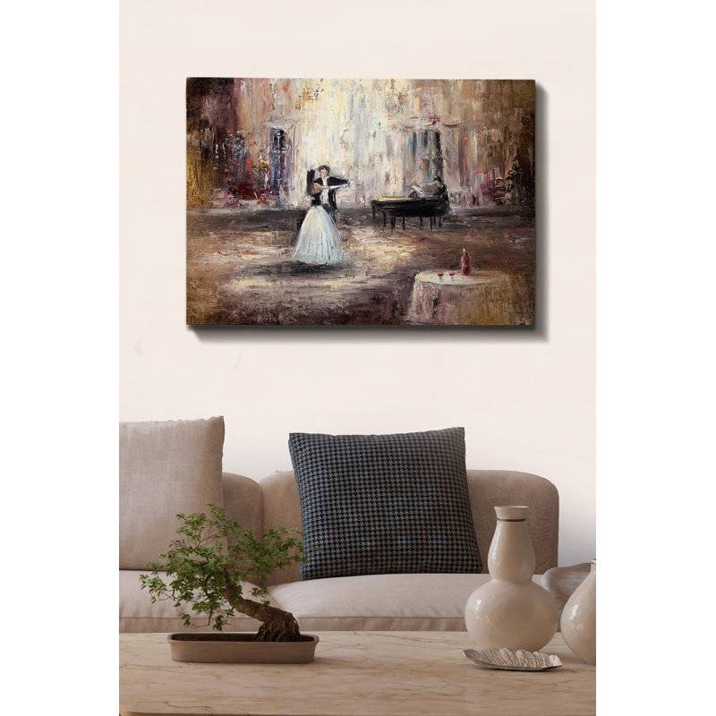 Superbe peinture sur toile décorative de 27,6 po x 39,4 po | 100% toile avec cadre 100% bois (épaisseur: 1,2 po) | Art mural parfait pour le salon, la chambre à coucher ou le bureau, design élégant et accrocheur