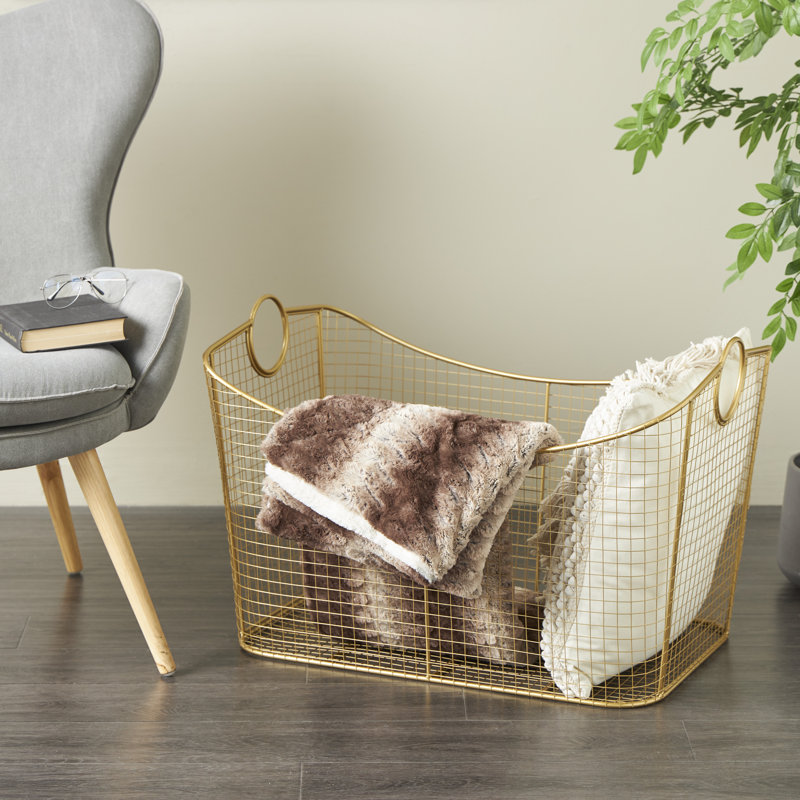 Birch Lane™ Basket, Gold