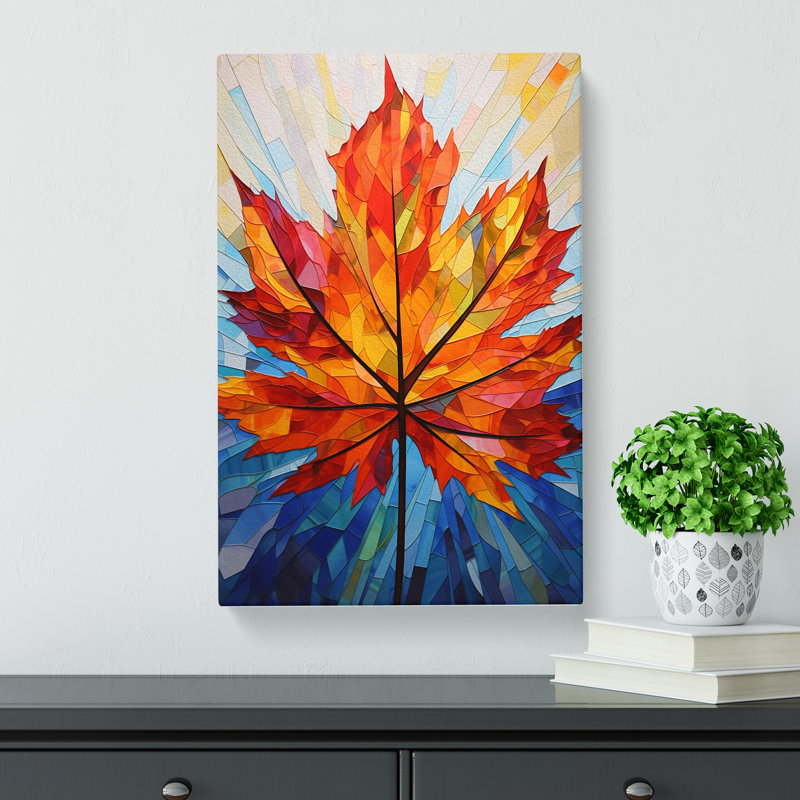 Leaf Constructivism No.4 - Wrapped Canvas, 50cm H x 35cm W x 3cm D