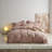 Vintage Jacquard Textured Floral  Cotton-Linen Duvet Cover Set-110146198-110146202