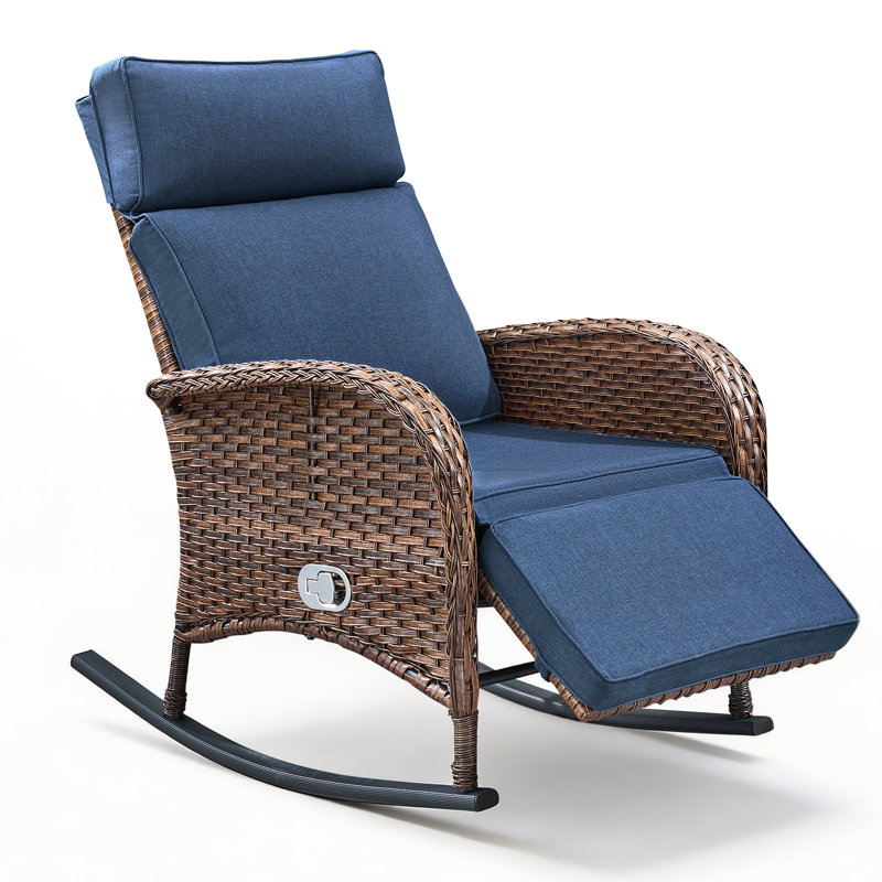 Red Barrel Studio Asenpark Outdoor All-Weather Wicker Rattan Adjustable ...