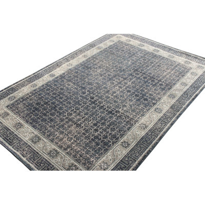 Distressed Homage Hand Knotted Wool Area Rug