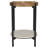 Cowper Natural And Black Round End Table