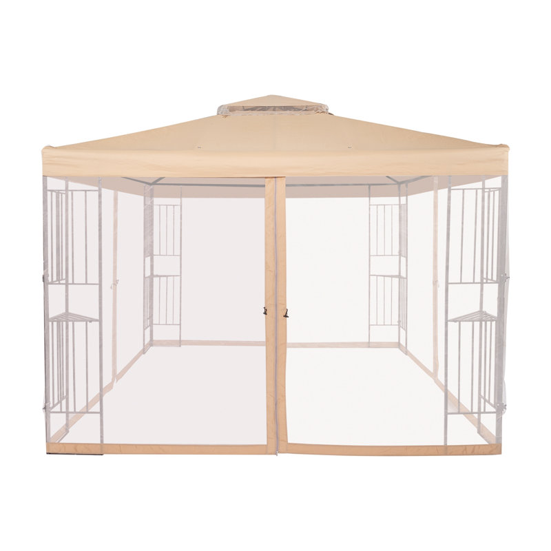 Pavillon de jardin robuste en métal L 10 pi. D Pavillon de jardin