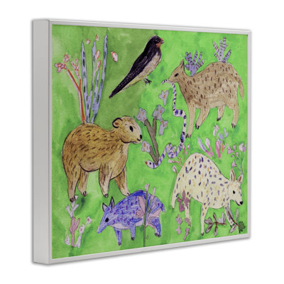 «Quirky Meadow Animals», estampe numérique, design par Melissa Wang