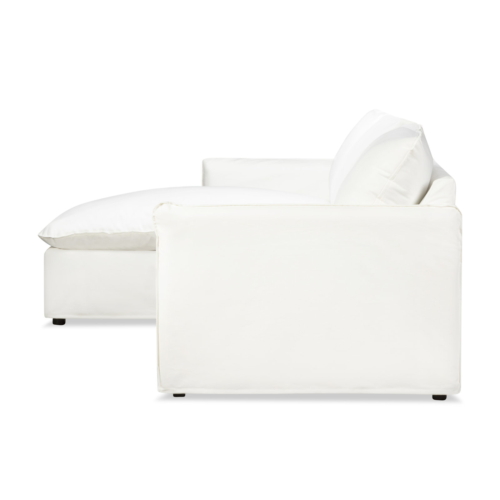 Bellatrix Sectional with Chaise, Bayou Off White Canvas, Left Hand Facing