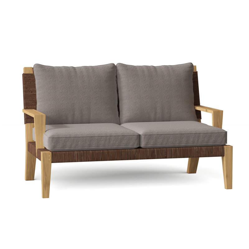 Hadley Outdoor 2 - Seat Loveseat, Ash, Hadley Hemp