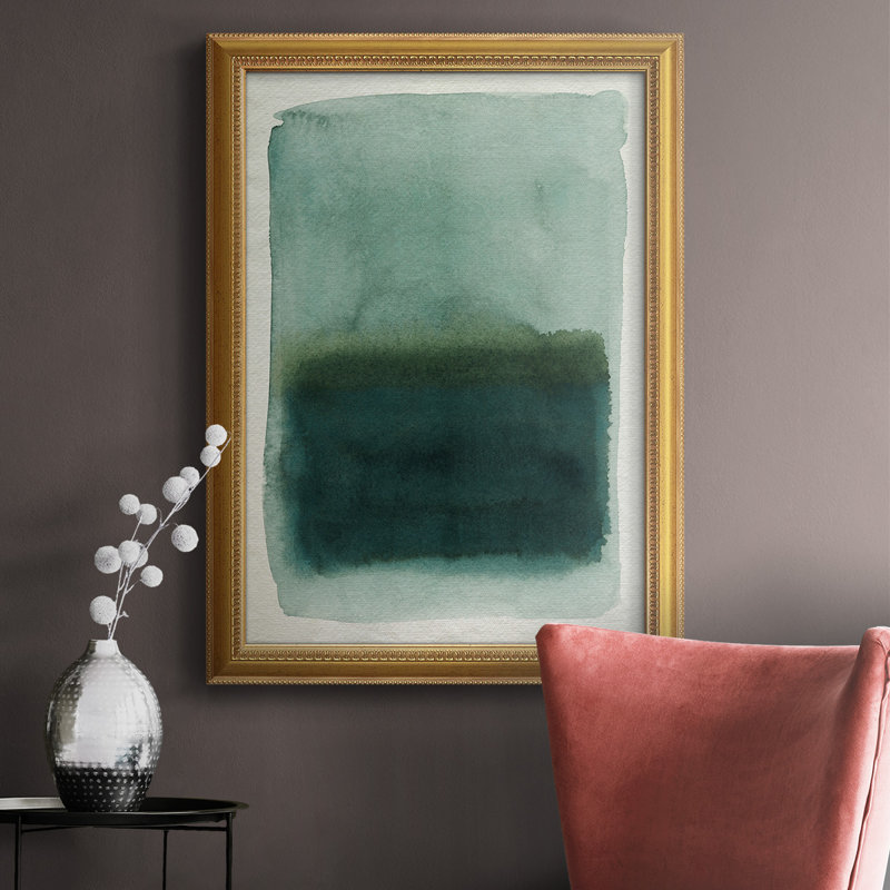 Seaglass Windowpane II Seaglass Windowpane II - Peinture sur toile encadrée, H 20 po x l 16 po x P 2,5 po