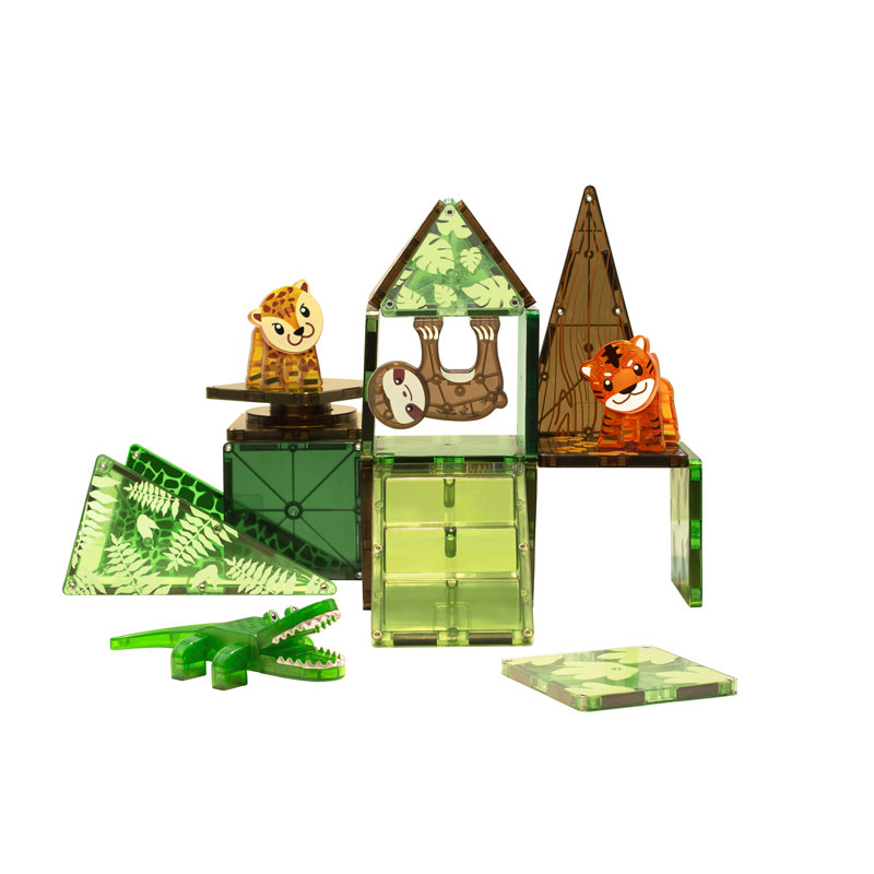 Ensemble de 25 animaux Magna-Tiles Jungle