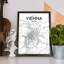 Vienna City Map - No Frame Print-1834677491