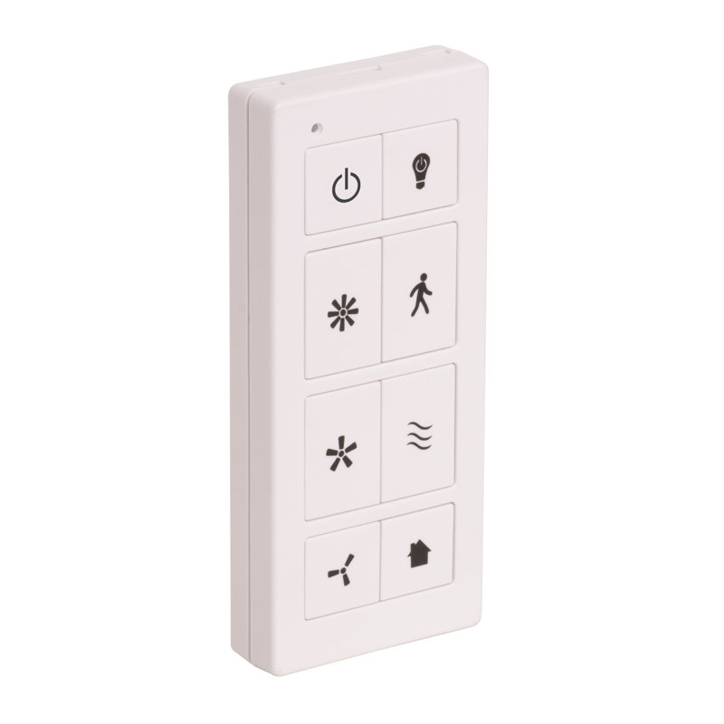 Universal Ceiling Fan Remote and Wall Control, White