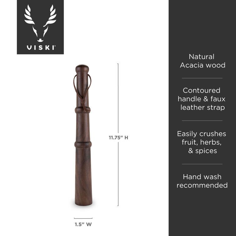 Muddler Viski Professional Acacia
