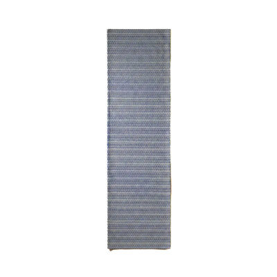 Navy Blue Compass Line Indoor Outdoor Table Runner 14x72