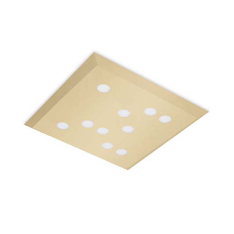 Gallaher Glass LED Flush Mount, Gold