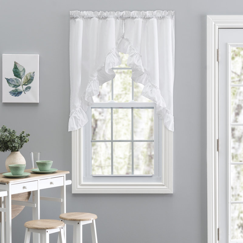 Ellis Swag Window Valance, White