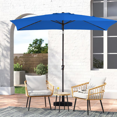 Parasol lumineux de marché rectangulaire d'extérieur 6,5 x 10 pi
