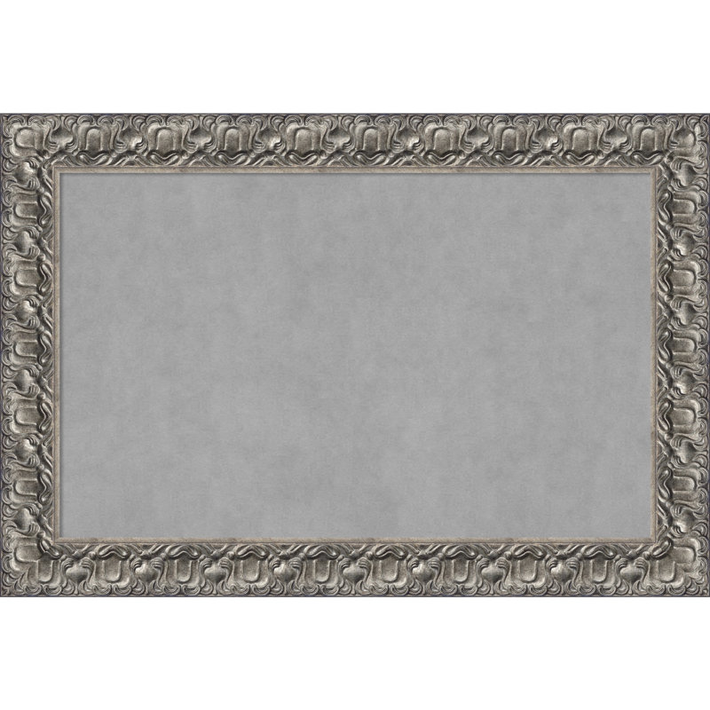 Tableau magnétique encadré argenté Luxor, H 26 po x l 38 po