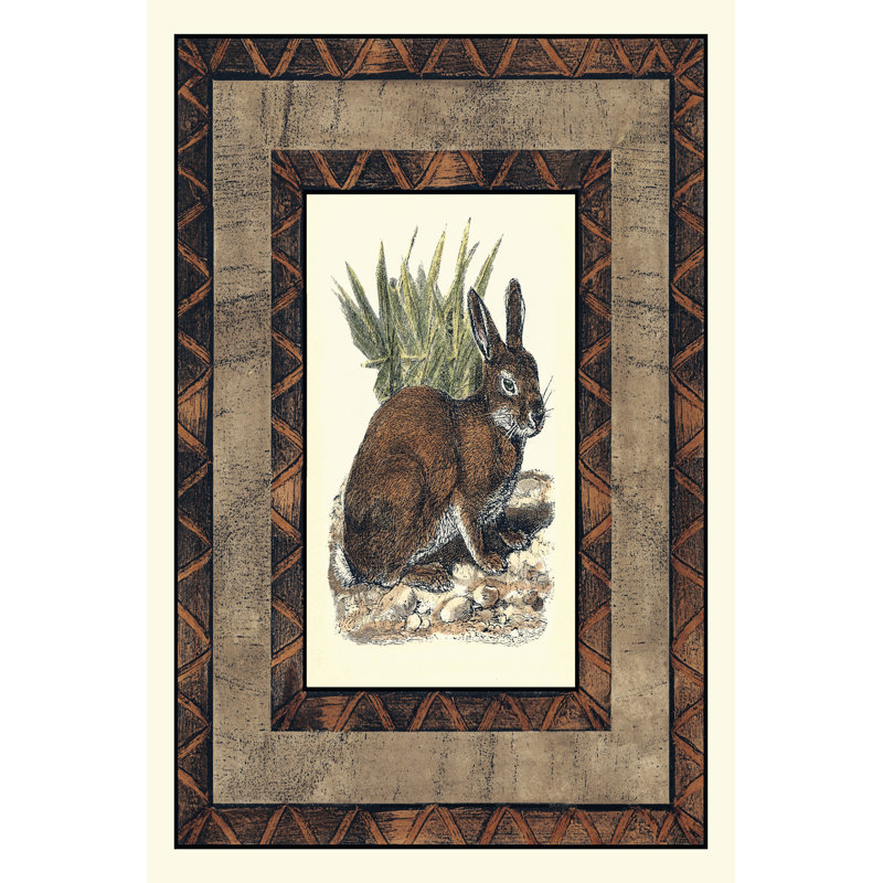 Rustic Rabbit - Wrapped Canvas Art Prints, 76cm H x 51cm W