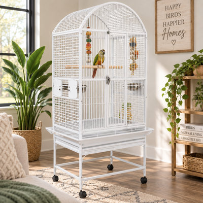 24x22 White Dome top Cage by A&E