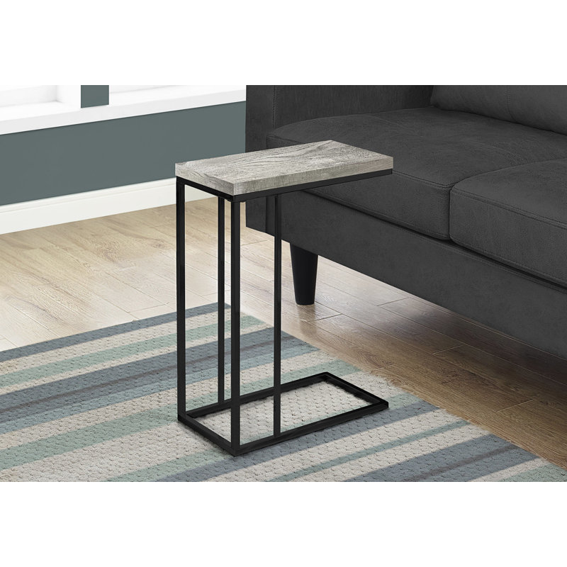 Donohue End Table, Brown top/Black Base