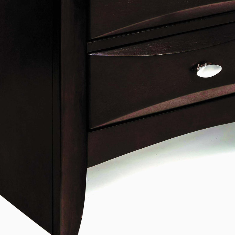 Espresso 2-drawer Nightstand