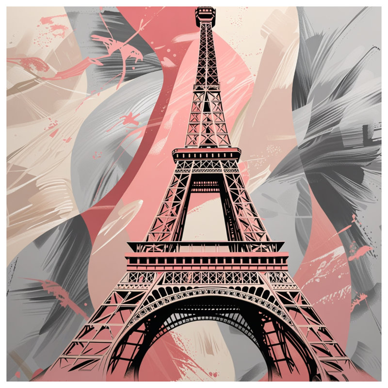 Coussin Tour Eiffel, coussins double face Architecture, 14 X 14 pouces